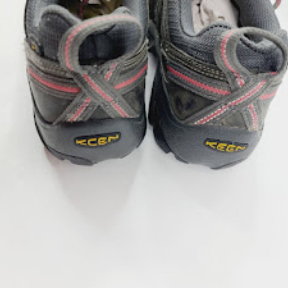 Keen Women's Black Pink Flint Low Steel Toe Athletic Work Shoe Size‎ 8M - Picture 4 of 7